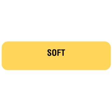 SOFT, Nutrition Communication Labels, 1-1/4" x 5/16"