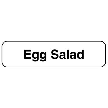 EGG SALAD, Food Identification Labels, 1-1/4" x 5/16"