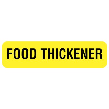 FOOD THICKENER, Nutrition Communication Labels, 1-1/4" x 5/16"
