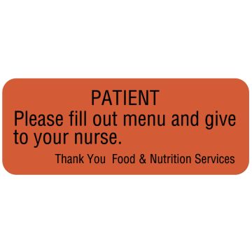 Communication To Patient Labels, 2-1/4" x 7/8"