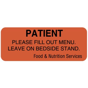 Communication To Patient Labels, 2-1/4" x 7/8"