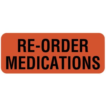 Drug Renewal Label, 2-1/4" x 7/8"