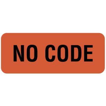 Code Status Label, 1-1/4" x 5/16"