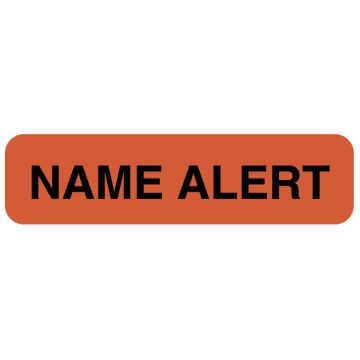 Name Alert Label, 1-1/4" x 5/16"