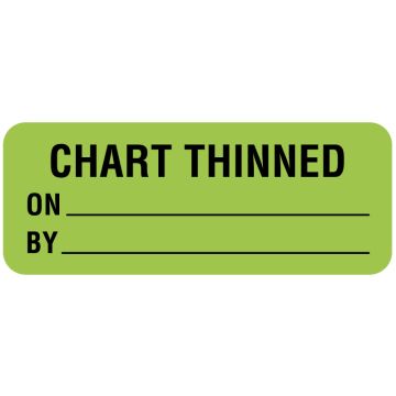 Chart Thinned Label, 2-1/4" x 7/8"