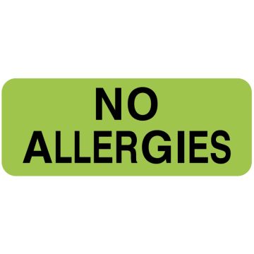 Allergy Alert Label, 2-1/4" x 7/8"