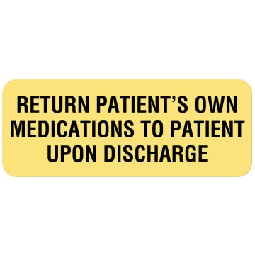 Medication Communication Label, 2-1/4" x 7/8"