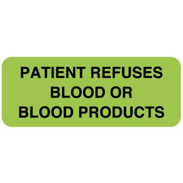 Patient Care Label, 2-1/4" x 7/8"