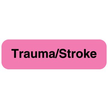 Trauma/Stroke Label, 1-1/4" x 5/16"