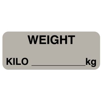 Weight KILO, 2-1/4" x 7/8"