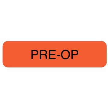 PRE-OP Surgery Label, 1-1/4" x 5/16"