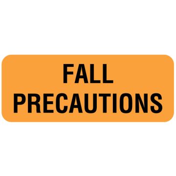 Fall Precautions Label, 2-1/4" x 7/8"