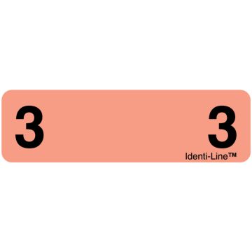 Identi-Line Label, 3" x 7/8"