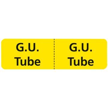 G. U. Tube Identification Labels, 3" x 7/8"