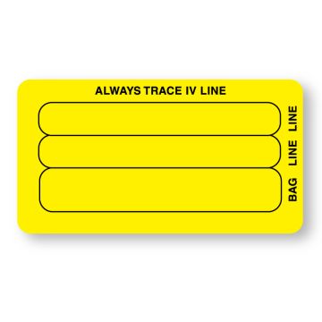 Piggyback Line Identification Label, 3-1/4" x 1-3/4"