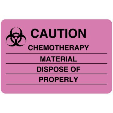 Chemotherapy Agent Label, 3" x 2"