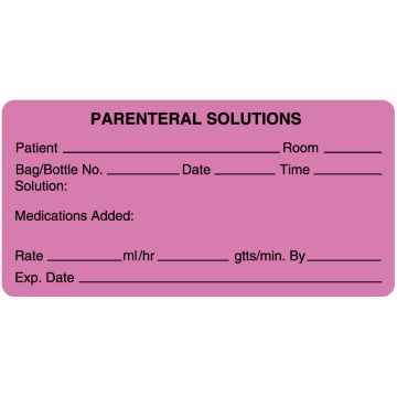 I.V. Medication Additive Labels, 4" x 2"