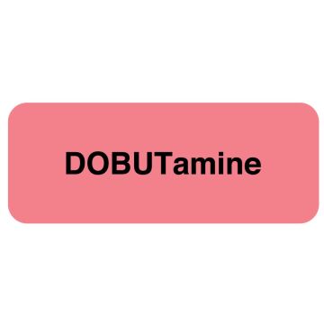 Medication ID Label, DOBUTamine 2 1/4" x 7/8