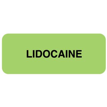Medication ID Label, LIDOCAINE 2-1/4" X 7/8"