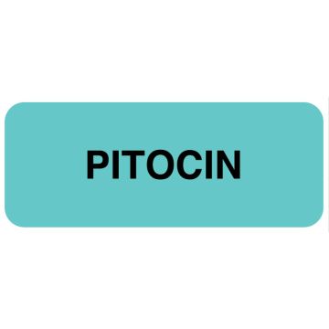 Medication ID Label, PITOCIN 2-1/4" X 7/8"
