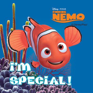 FINDING NEMO, Kids' Sticker, 2-1/2" x 2-1/2"