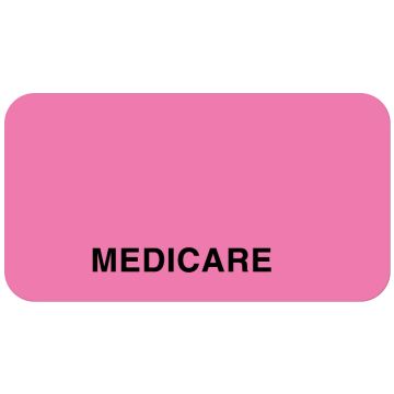 Medicare Insurance Label, 1-5/8" x 7/8"