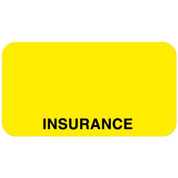 Insurance Label, 1-5/8" x 7/8"