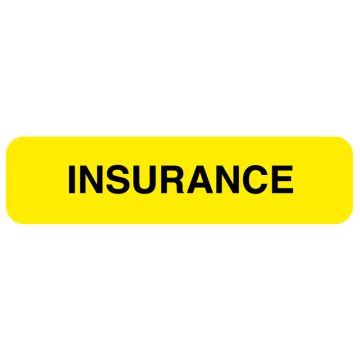 Insurance Payment Reminder Label, 1-1/4" x 5/16"