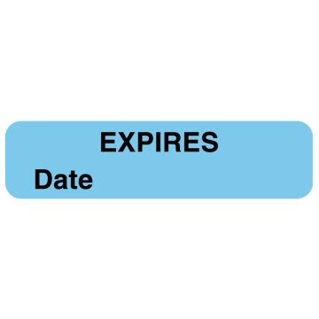 Expiration Label, 1-1/4" x 5/16"