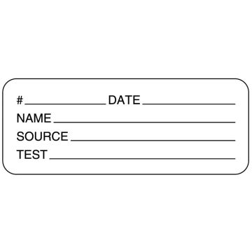 Microbiology Serology Label, 2-1/4" x 7/8"