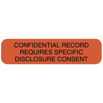 Disclosure Label, 2" x 1/2"
