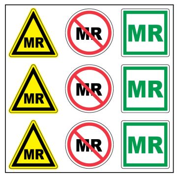 MRI Safety, 1-1/2" x 1-1/2"