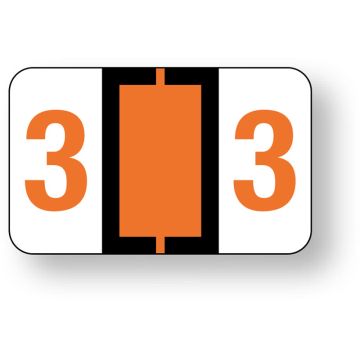 Numeric File Folder Label - Ident-A-File, 1-1/2" x 1"