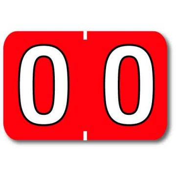 Colwell Numeric Filing System Labels, 1-1/2" x 1"