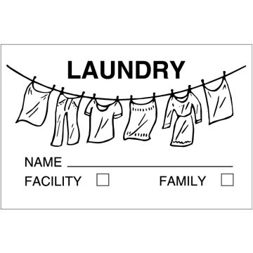 Housekeeping Label, 8" x 5-1/2"