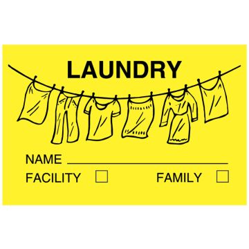 Housekeeping Label, 8" x 5-1/2"
