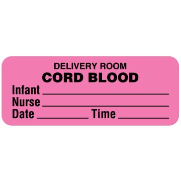 Cord Blood Label, 2-1/4" x 7/8"