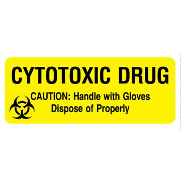 CYTOTOXIC DRUG, 2-1/4" x 7/8"