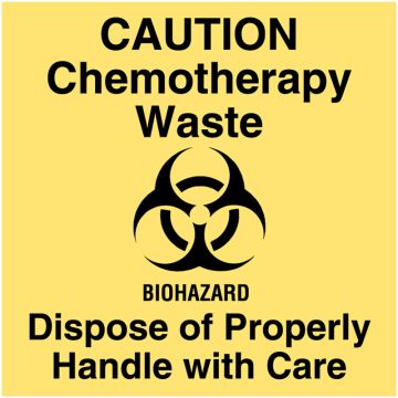 Chemotherapy Communication Label, 4-1/2" x 4-1/2"