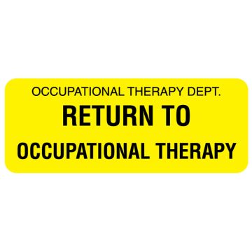 OCCUPATIONAL THERAPY DEPT, Communication Label, 2-1/4" x 7/8"
