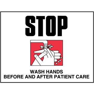 Infection Control Labels, 8" x 5-1/4"