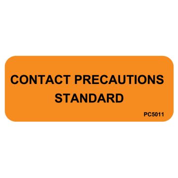 Contact Precautions Labels, 2-1/4" x 7/8"