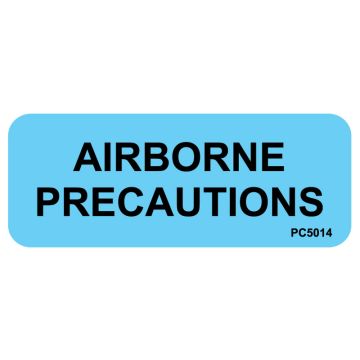 Airborne Precautions Labels, 2-1/4" x 7/8"