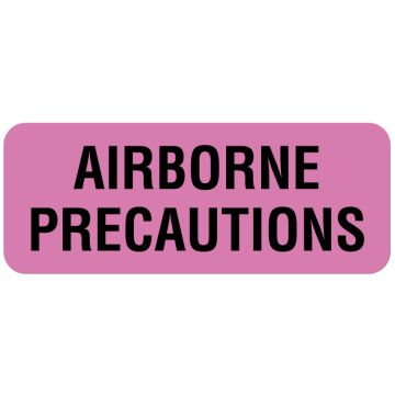 Airborne Precautions Labels, 2-1/4" x 7/8"