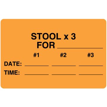 Urine & Stool Collection Labels, 4" x 2-5/8"