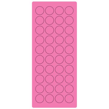 3/4" Fl. Pink Laser Sheet, 4" x 9"