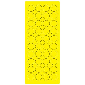 3/4" Fl. Yellow Laser Sheet, 4" x 9"