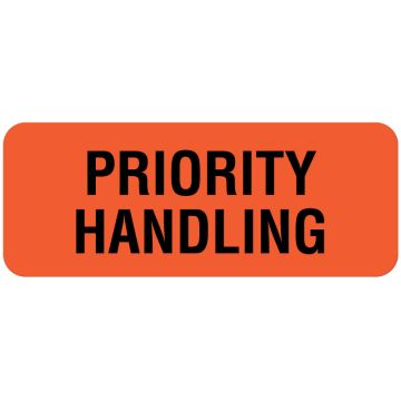 Priority Handle Label, 2-1/4" x 7/8"