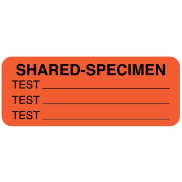 Specimen Label, 2-1/4" x 7/8"