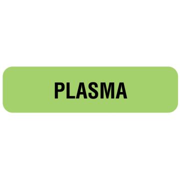Plasma Label, 1-1/4" x 5/16"